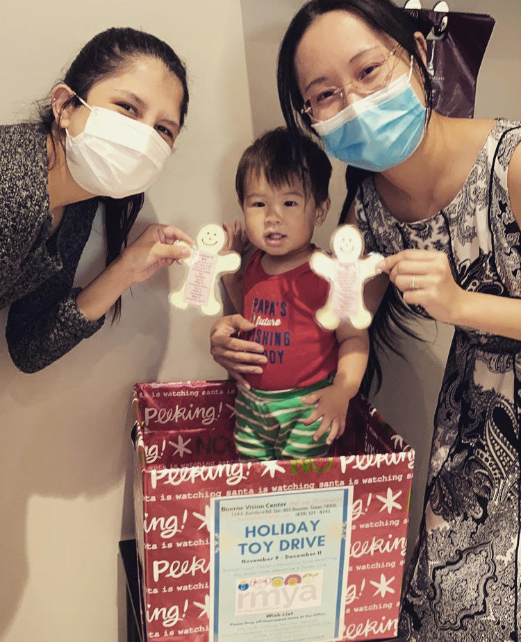 boerne vision center holiday donation drive johnson